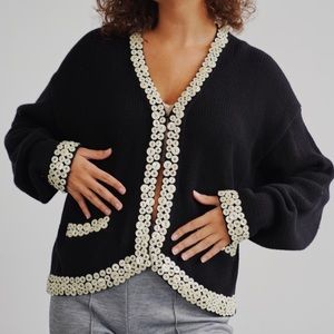 Vintage chunky button sweater